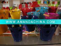 Metal Bucket Candle Holder