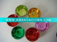 glass candle holder with butterfly pattern for spring decoration
