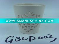 ceramic white tealight candle holder