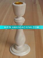 wooden candle holder