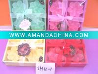 Wholesale art craft floating candle set gift