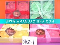 Wholesale art craft floating candle set gift