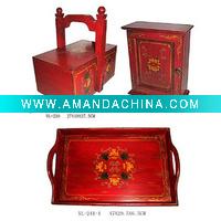 Wholesale Wooden Decoration w/Water Lily Design