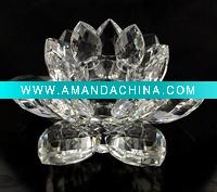 Wholesale home decoration crystal glass candle holder