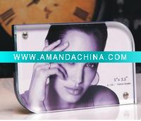 Wholesale home decoration sexy magnetic square glass crystal photo frame