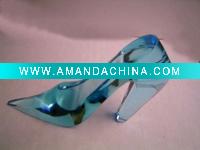 Wholesale glass shoes decoration