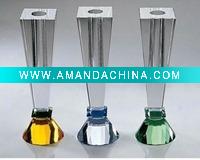 K9 clear and colored glass crystal vase for home decoration