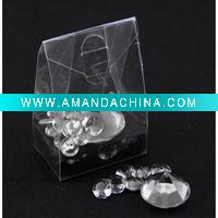 Glass Diamond Set In PVC Box, Ideal For Home Decoration