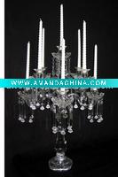2011 newest crystal candle holder design for wedding,party,home decoration