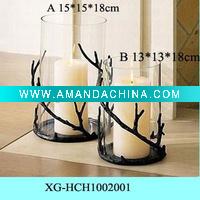 Wholesale glass candle holders for home decoration