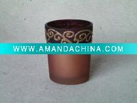 Wholesale Glass candle holder for home decoration
