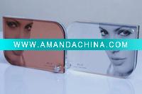 Wholesale home decorative magnetic square glass crystal photo frame