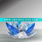 Wholesale preciosa crystal lotus candleholder