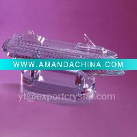 Cruise model crystal paperweight