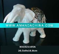 Wholesale Porcelain elephant home decoration