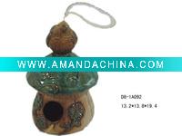 Wholesale Ceramic hanging bird home garden decoration