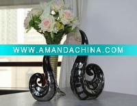 Wholesale black ceramic decoration for home decor