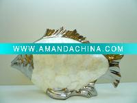 Wholesale ceramic goldfish decoration