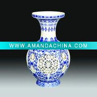 Wholesale China ceramic Blue and White flower vase/decoration/antique