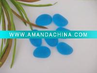 Wholesale Frosted Blue Glass Decoration/Glass Stone