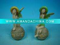 Wholesale 4.5" swimming suit Fairy sitting on stone