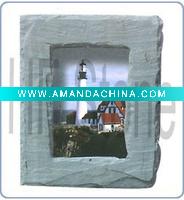 Wholesale natural eco-friendly slate photo frame home decorations gifts