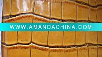 Wholesale soft hand feel bamboo pvc handbag leather