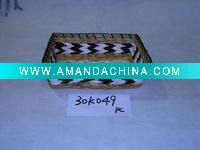 Wholesale natural bamboo bread basket 30K049