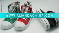 Wholesale Latest Fashion Design Middle Cut Girls & Boys Canvas Sneakers