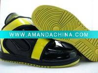 Wholesale NWT Fashion Mens Sport Shoes Sneaker High Top Black/Yellow