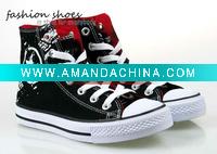 Wholesale Women's canvas shoes Fashion printing sneakers MOQ 20 Pairs UCS028