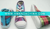 Wholesale Latest Fashion Design Middle Cut Girls & Boys Canvas Sneakers