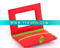 Wholesale red fabric tissue bag