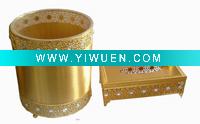 Wholesale 2011 New elegant tissue box & dustbin set