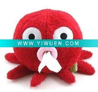 Wholesale Lovely Plush tissue box covers/octopus tissue boxes/holders