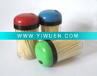 Wholesale Color Bottle Packed Bamboo Toothpicks