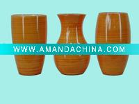 Wholesale 3 Set terracotta flower vase for home decoration