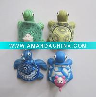 Wholesale Polymer clay nice turtle fridge magnet