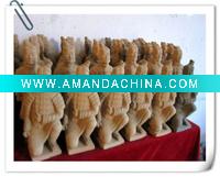 Wholesale Qin Shi Huang Terra-Cotta Warriors clay sculpture craft