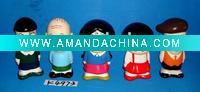 Wholesale closeout ceramic cartoon figurines 5 asst