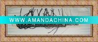 Wholesale knit cotton and leather bracelet