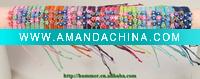 Wholesale knit cotton and nylon bracelet
