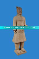 Pure handmade terra-cotta warriors of military officer figures