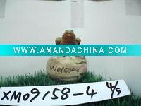 ceramic gardening frog