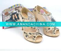 Wholesale nude color high heel woman shoe for bride shoe wedding shoe