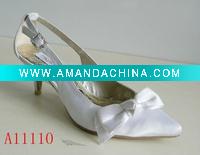lady's wedding shoe