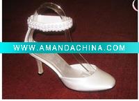 Wholesale best quality pearls bridal wedding shoes evening shoes party shoes XZ004