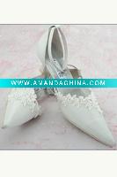 Wholesale elegant and perfect 2011 summer wedding shoes with lace BWS-007