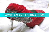 Wholesale WS168 Super quality luxurious sparkle big diamond crystal jewel evening shoes dress shoes party shoes wedding shoes