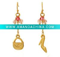 Wholesale 2011 newest ! shoes&bag crystal fashion earring YMZ31392